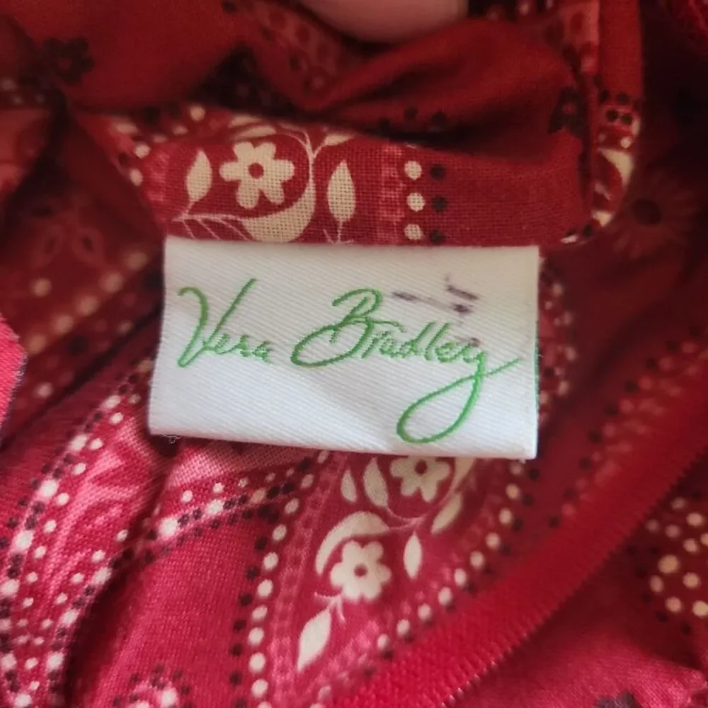 Vera Bradley Crossbody Bag Wristlet Set Womens Red Paisley Quilted Matching Boho